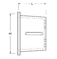 Dimensional Drawing for VM 25 Series Pump/Motor Adapters