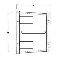 Dimensional Drawing for 25 Series Pump/Motor Adapters