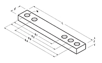 Dimensional Drawing for Motor Bars