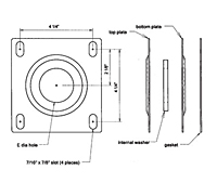 Dimensional Drawing for Flange Kits (SF-8)